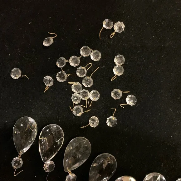Lot of Replacement Prism Cut Crystal Chandelier Beads